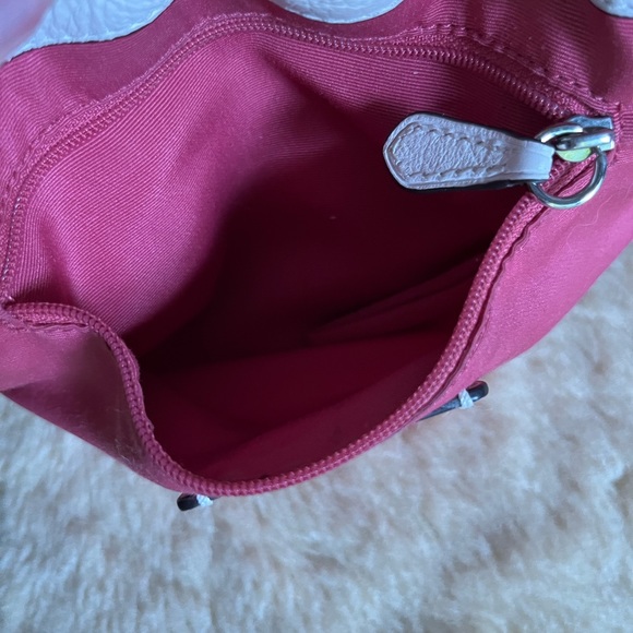 Authentic Coach Drawstring Crossbody Petal Bag Pebble Leather Chalk White EUC - Picture 11 of 15